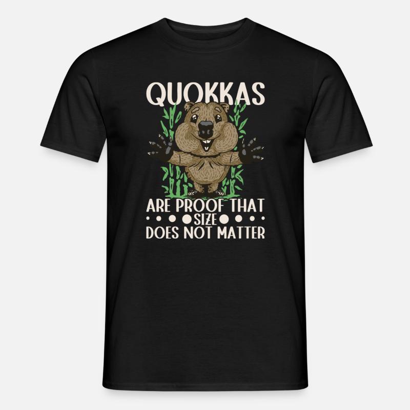 Quokkas sind der Beweis - Männer T-Shirt - Schwarz