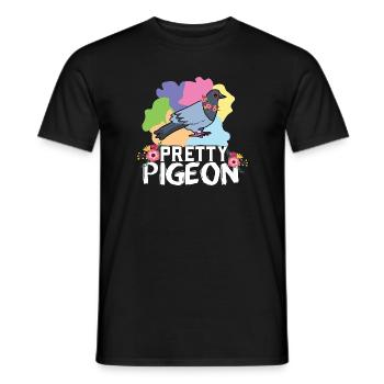 Hübsches Taubendesign für Taubenliebhaber - Männer T-Shirt - Schwarz - Vorne - AI Model Male 178 light (178cm)