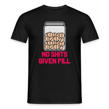 Je ne me soucie pas de l’attitude de déclaration - T-shirt homme - noir - Devant - AI Model Male 178 light (178cm)