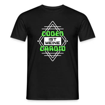 Déclaration de Coden Développeur Computerfreak Scripting - T-shirt homme - noir - Devant - AI Model Male 178 light (178cm)