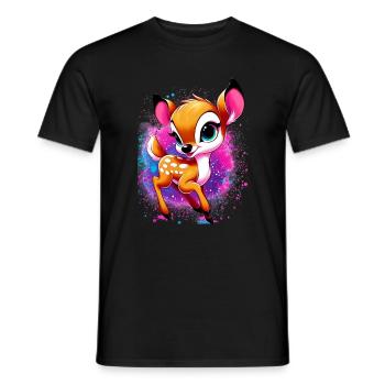 Faon - T-shirt homme - noir - Devant - AI Model Male 178 light (178cm)