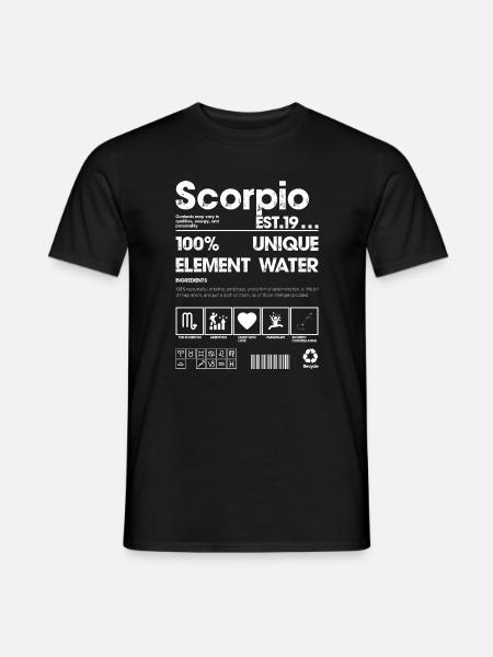 T-shirt à logo d’eau Scorpio Element - T-shirt homme - noir