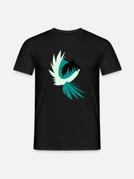 Tropical palm fronds in the wind - Men's T-Shirt - black