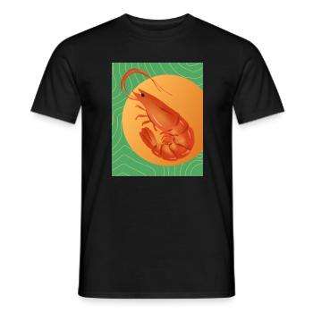Maximalist Shrimp - Men's T-Shirt - black - Front - AI Model Male 178 light (178cm)