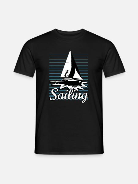 Sailboat 002 - Men's T-Shirt - black