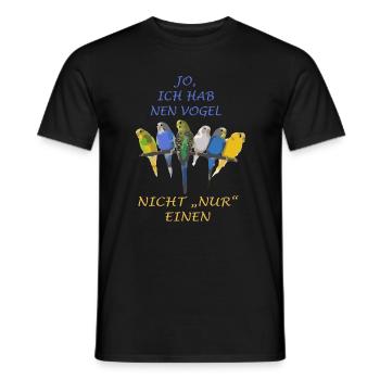 Dire oiseaux Perruche - T-shirt homme - noir - Devant - AI Model Male 178 light (178cm)