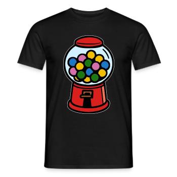 Macchina Da Masticare Anni '90 Retrò Infanzia - T-shirt uomo - nero - Fronte - AI Model Male 178 light (178cm)