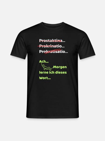Procrastination Blague Drôle Dire Hamac - T-shirt homme - noir