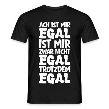 Oh I don't care I don't care But I don't care anyway - Men's T-Shirt - black - Front - AI Model Male 178 light (178cm)