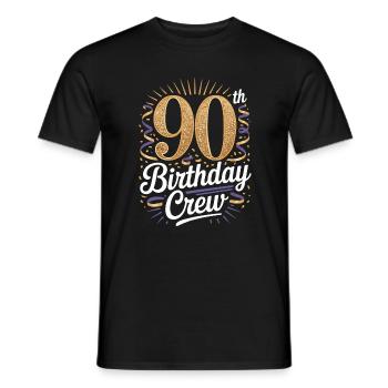Équipe du 90e anniversaire - T-shirt homme - noir - Devant - AI Model Male 178 light (178cm)