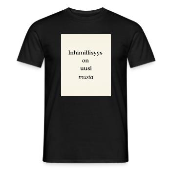 Le nouveau noir de l’humanité - T-shirt homme - noir - Devant - AI Model Male 178 light (178cm)