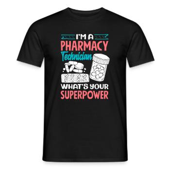 Apotheker Pharmazeutisch-technischer - Männer T-Shirt - Schwarz - Vorne - AI Model Male 178 light (178cm)