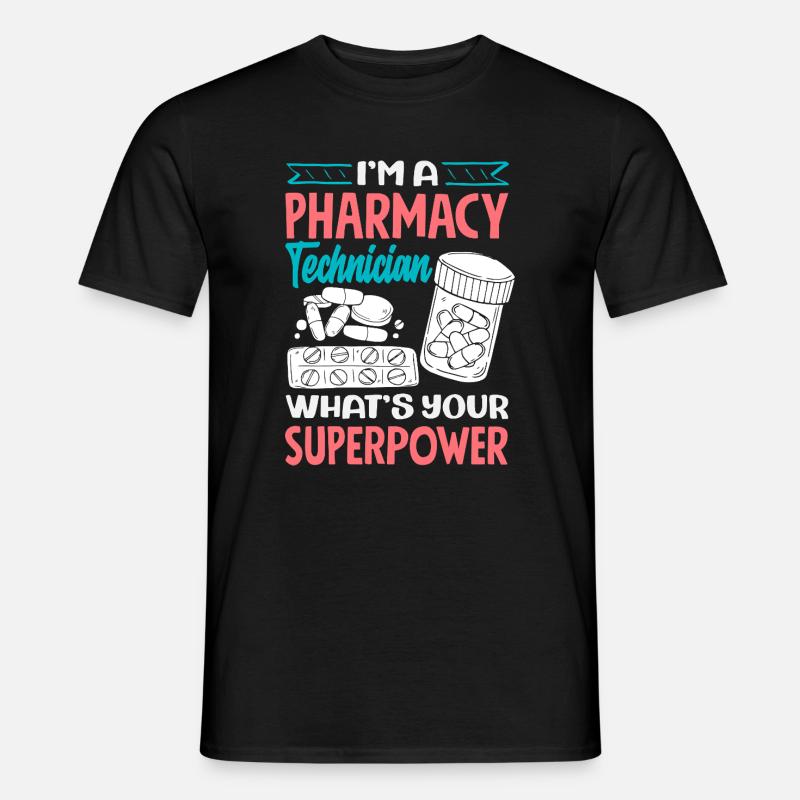 Apotheker Pharmazeutisch-technischer - Männer T-Shirt - Schwarz