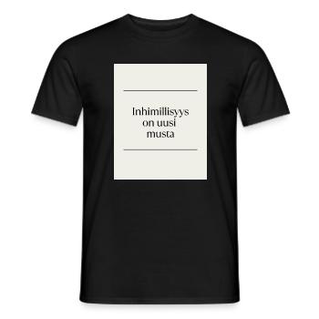 Inhimillisys ist das neue Schwarz - Männer T-Shirt - Schwarz - Vorne - AI Model Male 178 light (178cm)