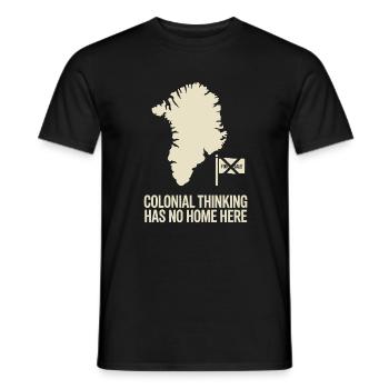 Grönland Antikolonialprotest Arktische Souveränität - Männer T-Shirt - Schwarz - Vorne - AI Model Male 178 light (178cm)
