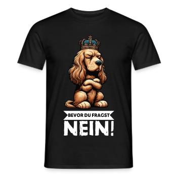 Before you ask: Cocker Spaniel Cocker Dog - Men's T-Shirt - black - Front - AI Model Male 178 light (178cm)