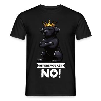 Before You Ask Labrador Labrador Labrador Owner Labrador - Men's T-Shirt - black - Front - AI Model Male 178 light (178cm)