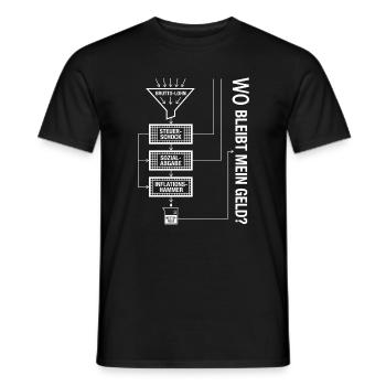 Lieber Staat Lass Mir Auch Was Übrig - Männer T-Shirt - Schwarz - Vorne - AI Model Male 178 light (178cm)