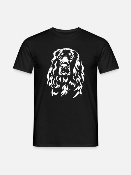 Field Spaniel Head "Black Edition" - Men's T-Shirt - black