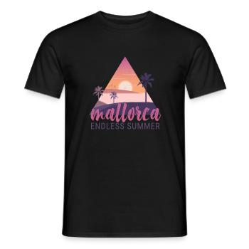 Mallorca Endless Summer Sunset - Men's T-Shirt - black - Front - AI Model Male 178 light (178cm)
