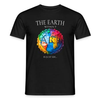 The Earth Without Art - Men's T-Shirt - black - Front - AI Model Male 178 light (178cm)