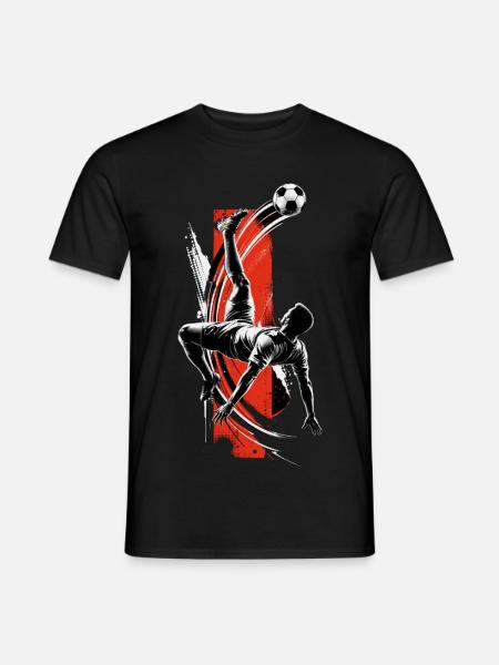 Football overhead kick - Men's T-Shirt - black