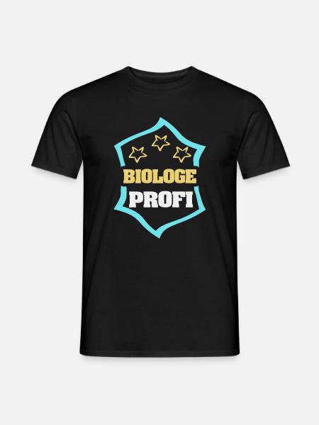 Biologe als Arbeit - Männer T-Shirt - Schwarz
