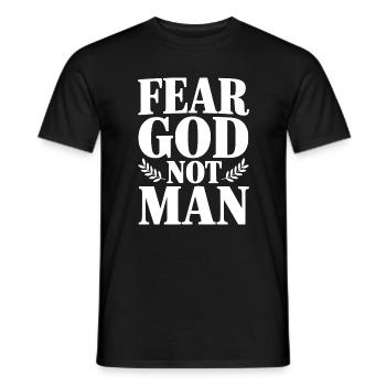 Craignez Dieu Pas Homme - T-shirt homme - noir - Devant - AI Model Male 178 light (178cm)
