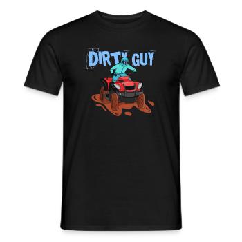Dirty Guy ATV Design für männliche Quad-Fahrer - Männer T-Shirt - Schwarz - Vorne - AI Model Male 178 light (178cm)