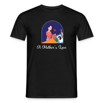 Mother's Day Love Design - Men's T-Shirt - black - Front - AI Model Male 178 light (178cm)