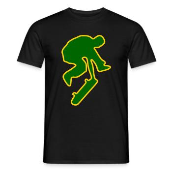 Skateboard Skater Skateboarder Skate - T-shirt homme - noir - Devant - AI Model Male 178 light (178cm)