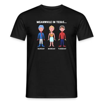 Texas Weather Change Design für stolze Texaner - Männer T-Shirt - Schwarz - Vorne - AI Model Male 178 light (178cm)