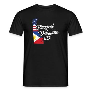 Filipinos of Delaware Design für stolze Fil-Ams - Männer T-Shirt - Schwarz - Vorne - AI Model Male 178 light (178cm)