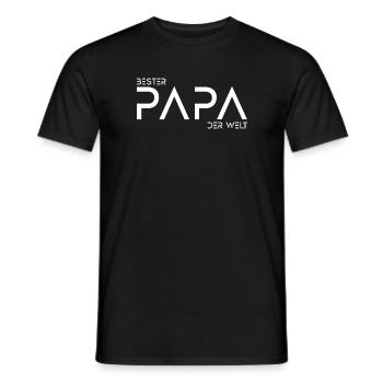 Bester Papa der Welt - Männer T-Shirt - Schwarz - Vorne - AI Model Male 178 light (178cm)