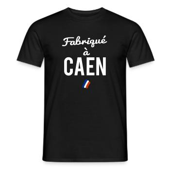 CAEN - T-shirt homme - noir - Devant - AI Model Male 178 light (178cm)