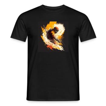 Ski : ma passion, ma vie - T-shirt homme - noir - Devant - AI Model Male 178 light (178cm)