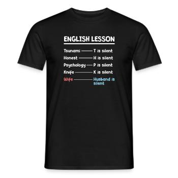 Fête des pères Conception de mari - T-shirt homme - noir - Devant - AI Model Male 178 light (178cm)