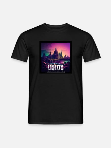 Skyline Dresden - Männer T-Shirt - Schwarz