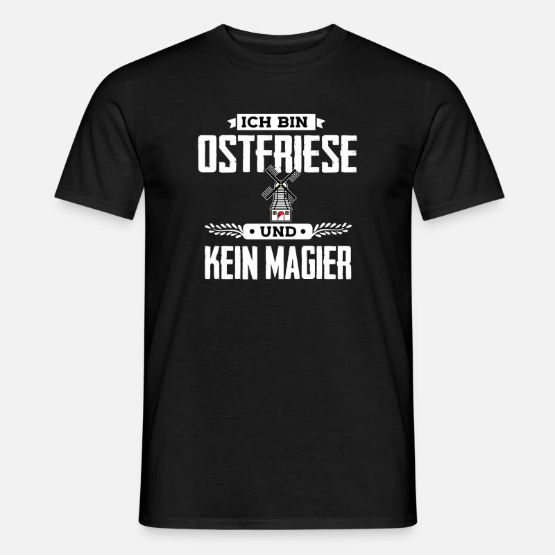 Ich bin Ostfriese - Männer T-Shirt - Schwarz