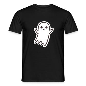 Gespenst - Männer T-Shirt - Schwarz - Vorne - AI Model Male 178 light (178cm)