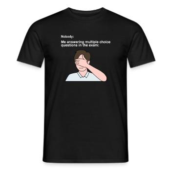 Conception d’examen pour les jeunes fiers Pinoys - T-shirt homme - noir - Devant - AI Model Male 178 light (178cm)
