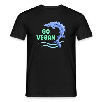 Design inquiétant pour les fiers végétaliens - T-shirt homme - noir - Devant - AI Model Male 178 light (178cm)