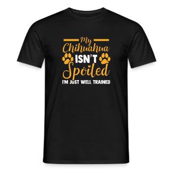 Amoureux des chiens Mon Chihuahua n’est pas gâté - T-shirt homme - noir - Devant - AI Model Male 178 light (178cm)