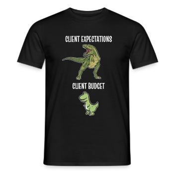 Graphic Designer Graphic Designer Artist - Men's T-Shirt - black - Front - AI Model Male 178 light (178cm)