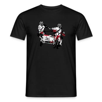 Sidecarcross - Sidecar Moto Cross - Men's T-Shirt - black - Front - AI Model Male 178 light (178cm)