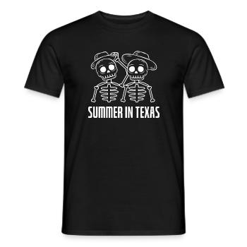 Das Wetter in Texas Heißes Sommerdesign für stolze - Männer T-Shirt - Schwarz - Vorne - AI Model Male 178 light (178cm)