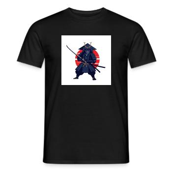 Samurai: The Warriors of Ancient Japan - Men's T-Shirt - black - Front - AI Model Male 178 light (178cm)