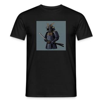 Samurai: Die Seele des Kriegers - Männer T-Shirt - Schwarz - Vorne - AI Model Male 178 light (178cm)