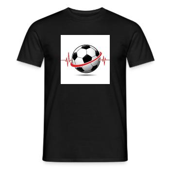 Heartbeat Football - Sport avec passion - T-shirt homme - noir - Devant - AI Model Male 178 light (178cm)