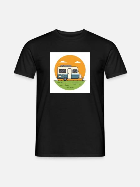 Camping - Freedom - Holidays - Men's T-Shirt - black